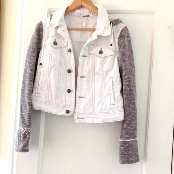 Free People Rugged Ripped Jacket - Picture 1 of 15